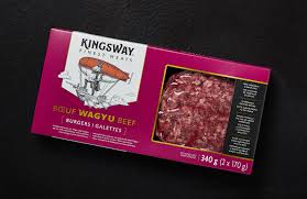 Kingsway Wagyu Beef Hamburger Patties, 20 × 170 g